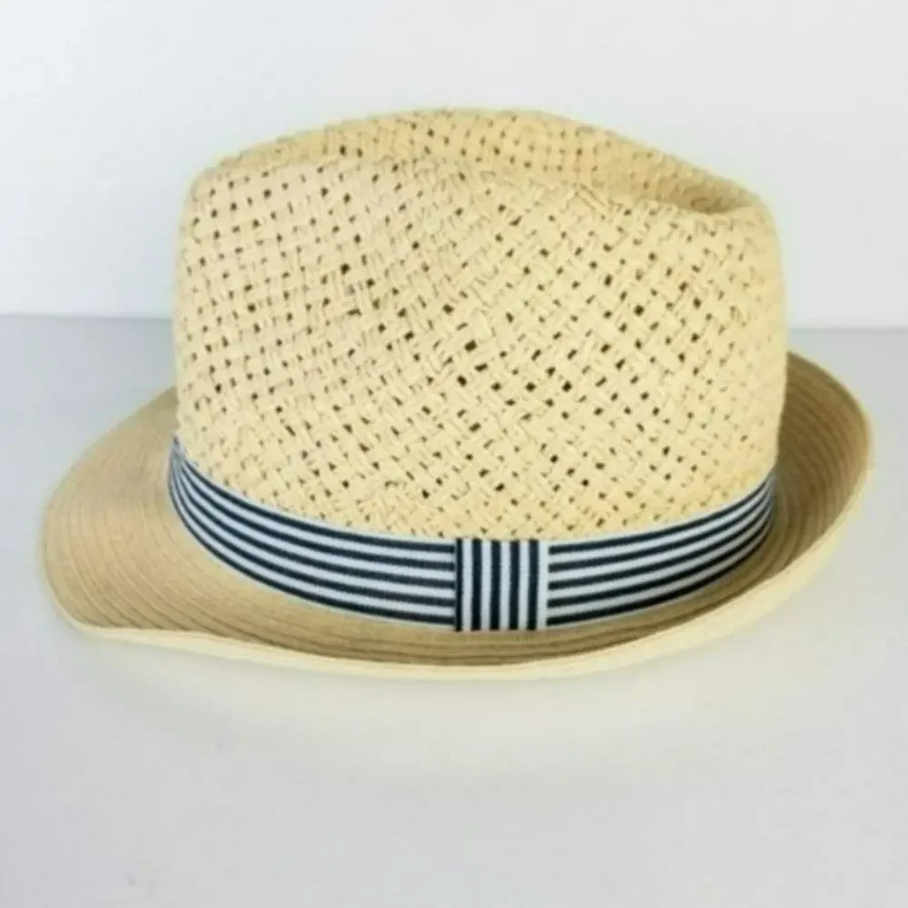 INC International Concepts Open-Braid Fedora - Tan - Picture 2 of 3